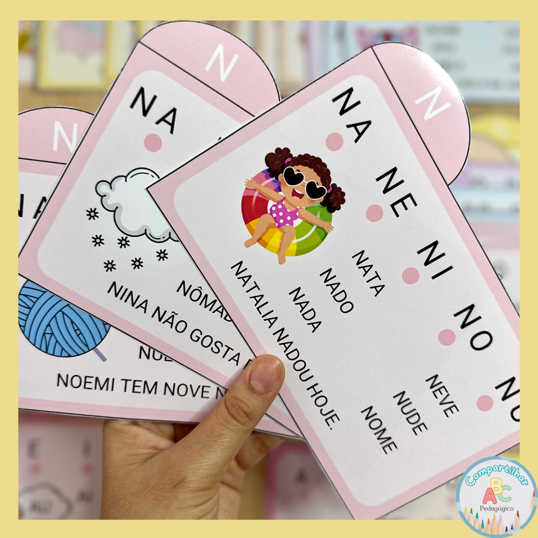 Fichas Leitura Sílabas Simples