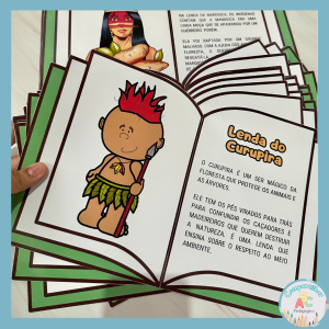 **Livro Lendas Indígenas – Educação Infantil e Ensino Fundamental** O Livro Lendas Indígenas é um recurso pedagógico desenvolvido para trabalhar a cultura indígena brasileira com crianças da Educação Infantil e do Ensino Fundamental de forma lúdica, educativa e significativa. O material inclui 12 lendas indígenas ilustradas, proporcionando momentos de leitura, imaginação e aprendizagem sobre os costumes, tradições e histórias dos povos indígenas. Ideal para projetos sobre cultura indígena, diversidade cultural e valorização dos povos originários. As lendas estimulam a criatividade, a oralidade, a interpretação e a reflexão sobre valores importantes, além de promover o respeito à diversidade e a conexão com a natureza. Benefícios da proposta: • Promove o conhecimento da cultura indígena brasileira; • Desenvolve respeito à diversidade cultural; • Estimula imaginação e criatividade; • Trabalha valores e lições de vida; • Incentiva a linguagem oral e escrita; • Favorece interação, diálogo e troca de ideias; • Estimula a conexão com a natureza e a preservação ambiental; • Ideal para projetos e atividades sobre cultura indígena. O arquivo inclui 12 lendas indígenas ilustradas e acompanha vídeo tutorial de montagem. Arquivo em PDF pronto para impressão.